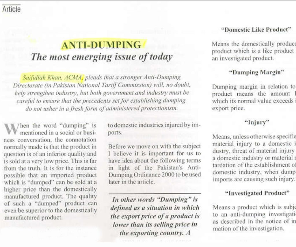 ICMAP-Anti-dumping-The-Most-Emerging-Issue-of-Today-2001